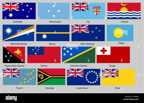 Flags Of Oceania Hi Res Stock Photography And Images Alamy