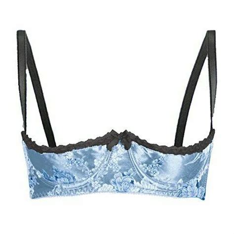 Empire Intimates Floral Jacquard Shelf Bra Open Cup Shows Nipples
