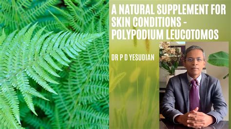A Natural Supplement For The Skin Polypodium Leucotomos Youtube