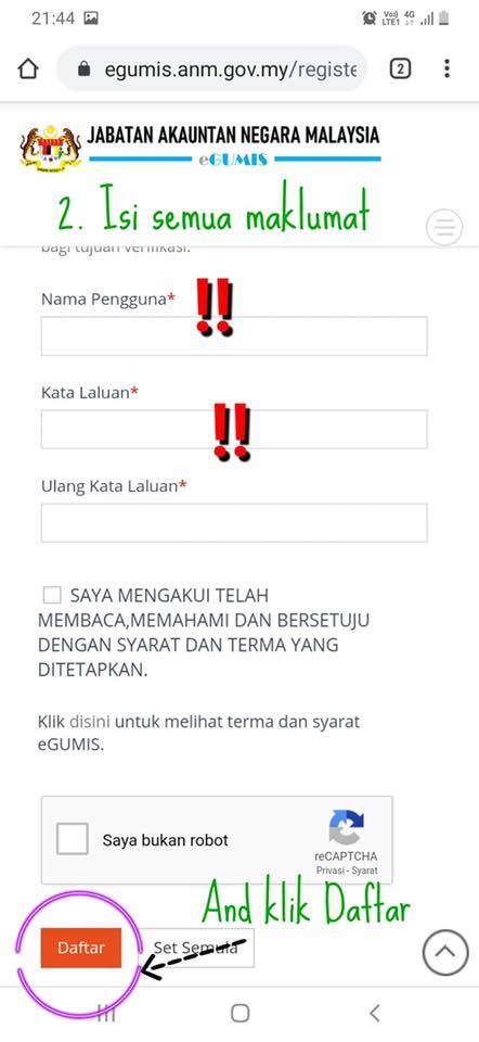 Please register and enter no. Cara Semakan Wang Tidak Dituntut Secara Online, Mana Tahu ...