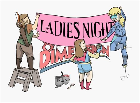 Ladies Night Out Animation Free Transparent Clipart Clipartkey