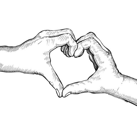 Heart Hands By Karl Addison Heart Drawing Hand Art How To Draw Hands