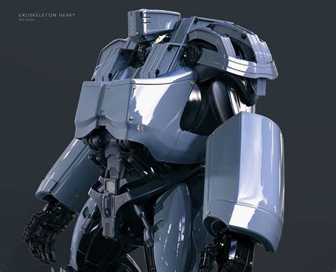 Heavy Exoskeleton By Christophe Lacaux Roboticcyborg 3d