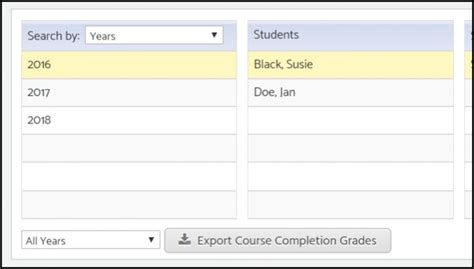 New Acellus Feature Export Course Completion Scores
