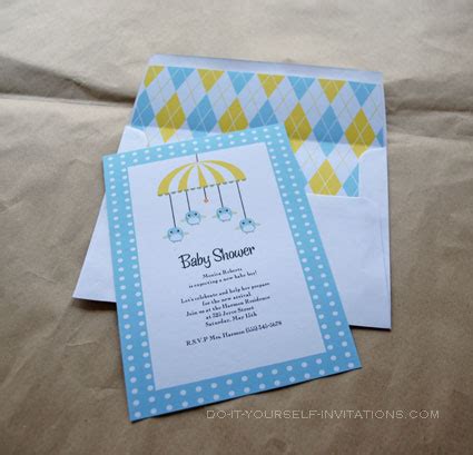 Do it yourself invitation tutorial subscribe to our channel to keep up to date with our videos. Printable Baby Shower Invitation Templates: Baby Birdy Mobile