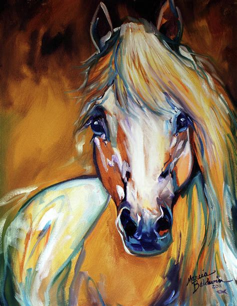 Palomino Wild Abstract Painting By Marcia Baldwin