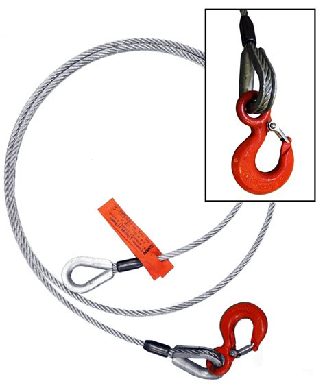 Sapsis Rigging Inc Rigging Basket Sling With Safety Hook 10