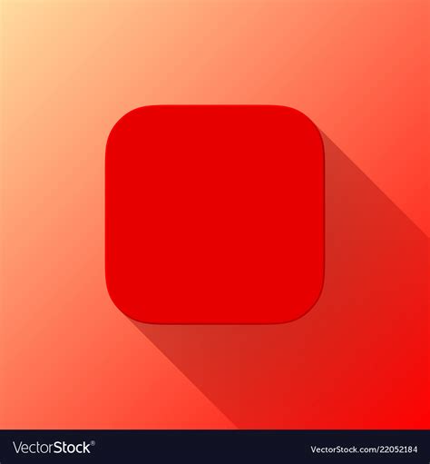 Red Blabk App Icon Template Flat Design Royalty Free Vector