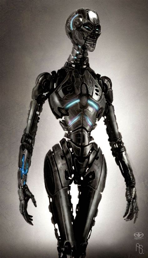 Robot Future Female Robot Futuristic Girl Cyborg Robot