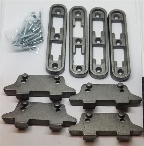 Remove bolts and screws from the frame, being careful not to strip any of the screws if using an electric screwdriver. MEDIUM Cast Iron Bed Rail Fastener Set (kit) - 4 frame ...