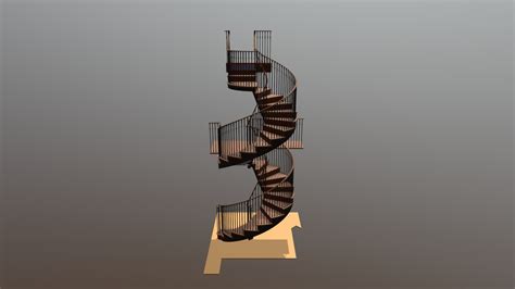 Oval Stairs Download Free 3d Model By Burvills Peter Burvills