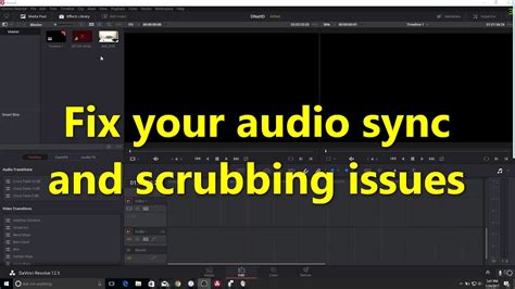 Fix Audio Sync Issues In Davinci Resolve By Using Dnxhd Codec Youtube