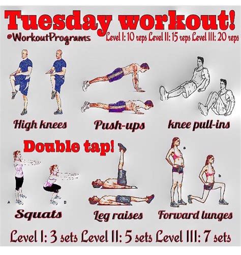 Tuesday Tuesday Workout Wednesday Workout Workout