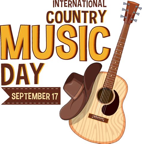 International Country Music Day Banner 9202625 Vector Art At Vecteezy