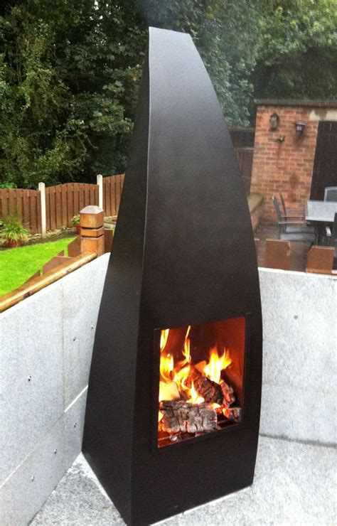 Large Chiminea Outdoor Fireplace