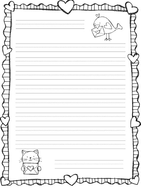 Letter Writing Template 2nd Grade