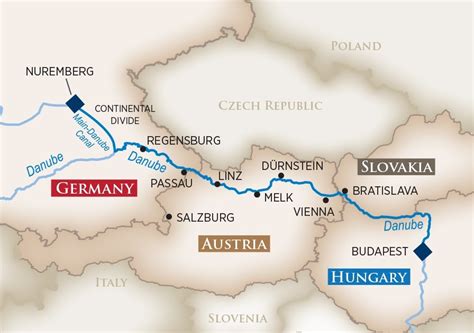 Danube River Map