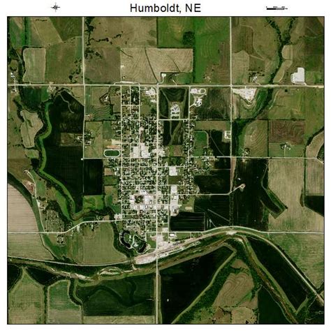 Aerial Photography Map Of Humboldt Ne Nebraska