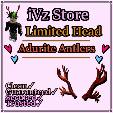 Clean Limited Head Roblox Adurite Antlers Aa Shopee Malaysia