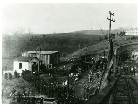 Crowd Gathered Near The The Monongah W Va Mine Entrances After The