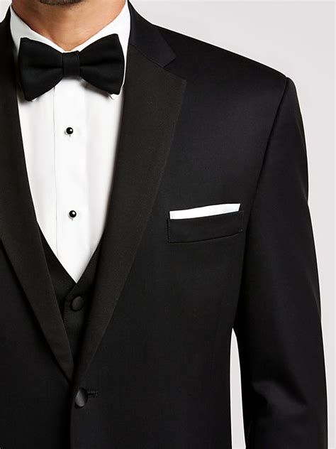 Black Notch Lapel Tux Black By Vera Wang Tuxedo Rental Mens Wearhouse Best Wedding