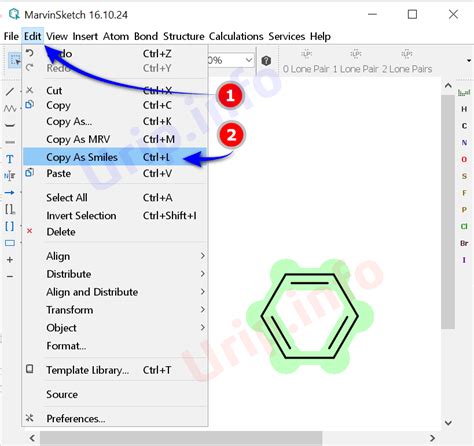 Konversi Struktur Molekul Ke Format Smiles Di Chemsketch Marvinsketch