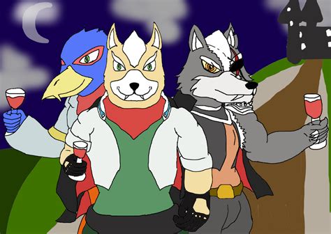 Fox Falco And Wolf Vampiers By Starfoxfan111 On Deviantart