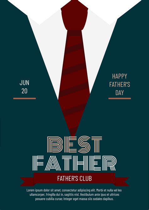 Fathers Day Graphic Poster Poster Template
