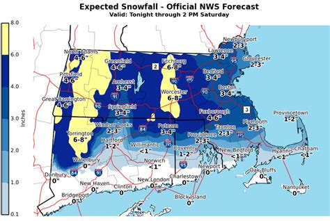 Winter Storm Warning How Much Snow To Expect In Massachusetts Friday