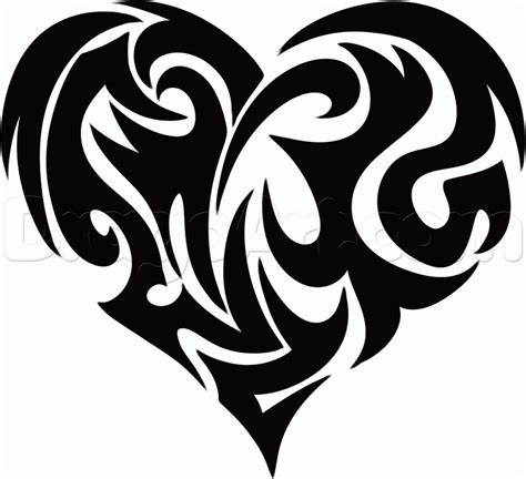 Tribal Love Heart Tattoos