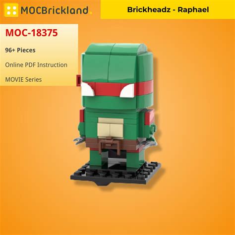 Mocbrickland Moc 18375 Brickheadz Raphael Mould King Block