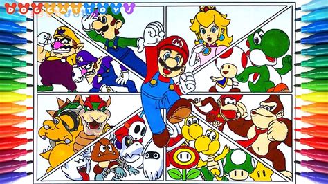 How To Draw Super Mario Bros Charactors 249 Drawing Coloring Pages