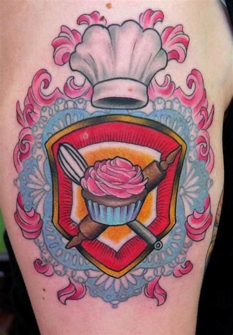 Cooking Tattoo I Would Have Some Other Food On There Tho Cupcake