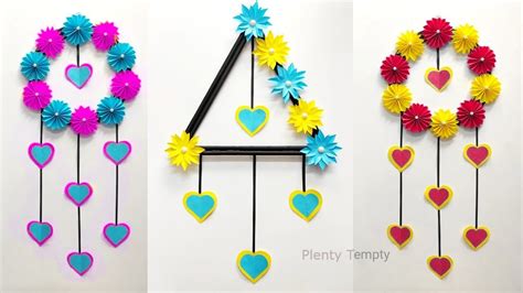 2 Quick And Easy Wall Hanging Craft Ideas Easy Paper Wall Hangings