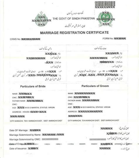 Nikah Nama Form In English Urdu Download By Nadra Pakistan Online