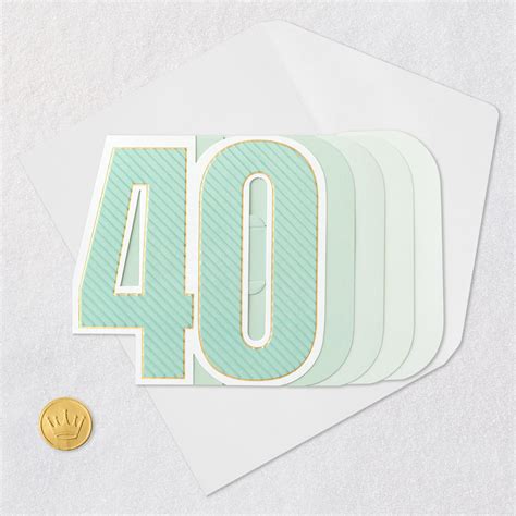 Heres To You 3d Pop Up 40th Birthday Card Greeting Cards Hallmark