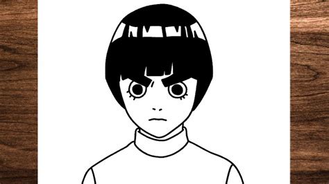 How To Draw Rock Lee From Naruto Youtube