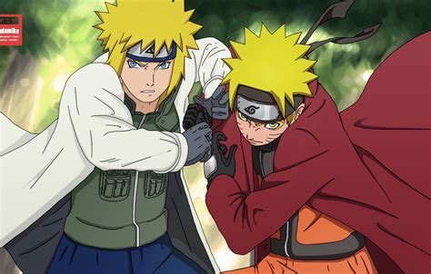 Wallpaper Anime Father Art Naruto Naruto Son Minato Uzumaki