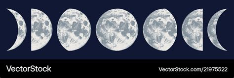 Moon Phases Circle Svg