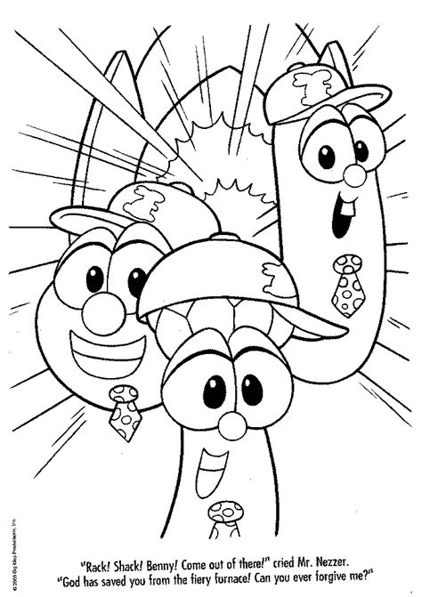 Veggietales Coloring Pages For Kids Coloring Pages