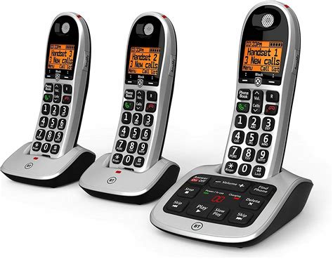 Bt 4600 Trio Big Button Digital Cordless Telephones With Advanced Call
