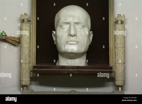 Tomb Of Italian Fascist Dictator Benito Mussolini In The Mussolini