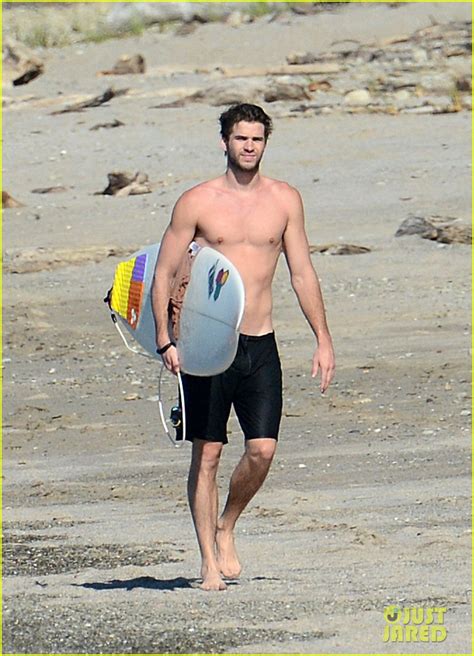 Chris And Liam Hemsworth Shirtless Surfing Duo Photo 2799413 Chris