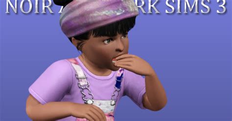 Ts3 Headwear Accessory Set For Toddlers Noir And Dark Sims