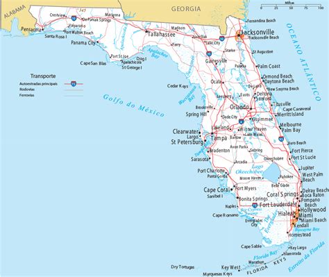 Mapa Politico Da Florida