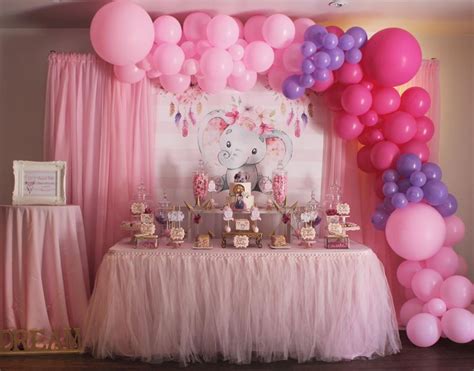 Elephant themed girl baby shower ideas - A Pretty Celebration
