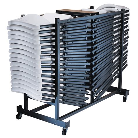 Folding chairs, folding tables, and more! Lifetime 6525 Storage Rack Folding Chair Cart
