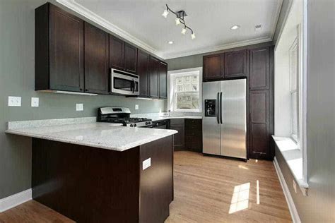 It is put in a suitable room with certain theme. 46 Kitchens With Dark Cabinets (Black Kitchen Pictures)