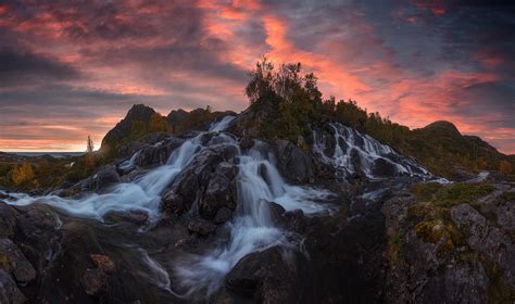 Lofoten Waterfall Photograph By Carlos F Turienzo Pixels