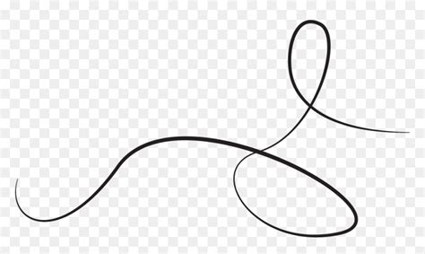 Squiggly Line Drawn By Illustrator Line Art Hd Png Download Vhv